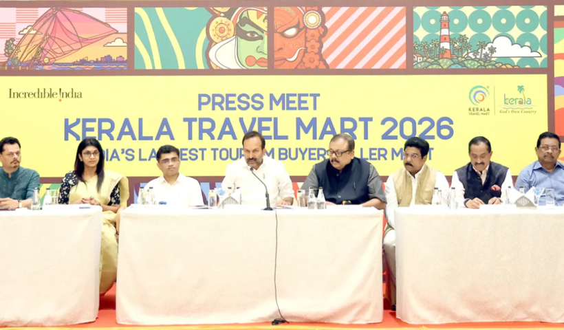 KTM 2026 inauguration announcement featuring Chief Minister V.D. Satheesan and tourism officials at a press conference.